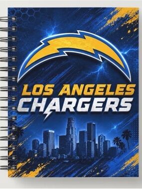 Spiral Notebook — Blue & Yellow Team Design